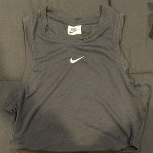 Nike Women's Black Crop Tank Top
